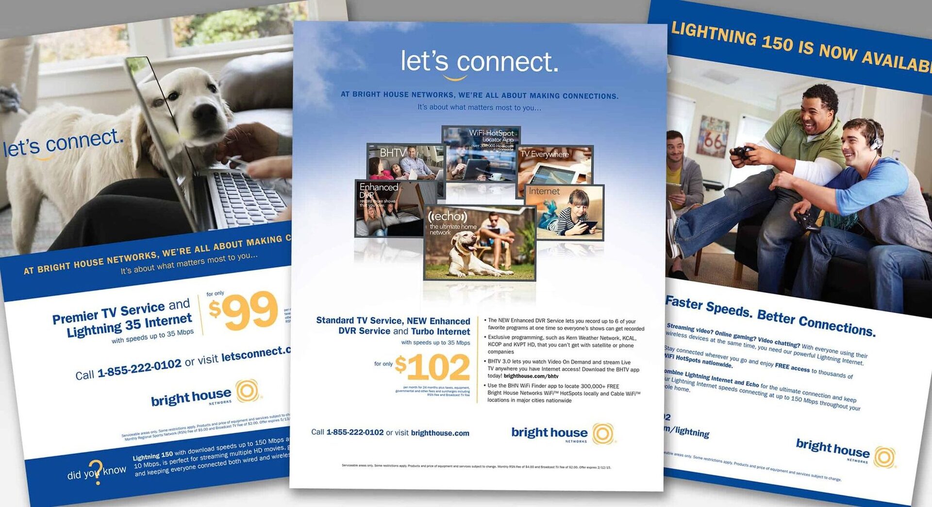 Advertising Graphic Design for Bright House Networks in Clearwater, FL Print and Graphic Designer
